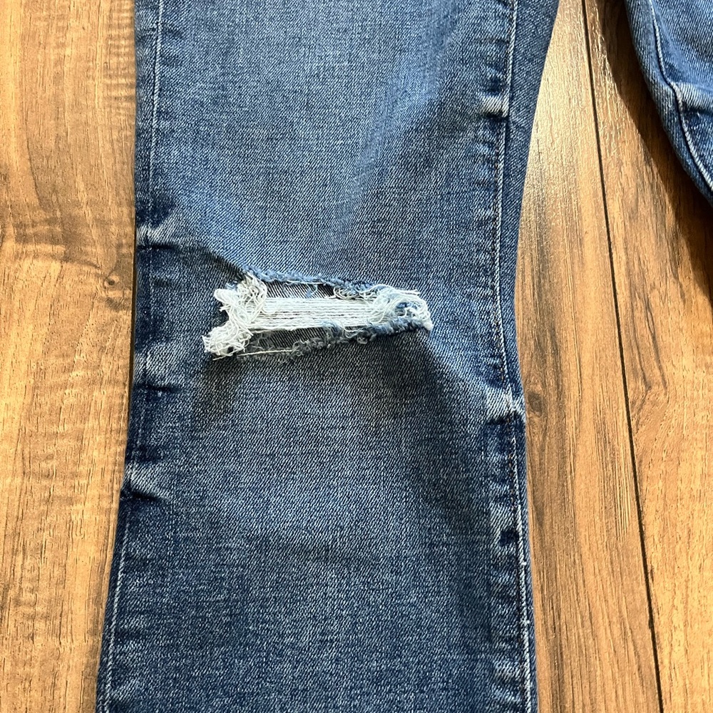 J. Crew Blue Skinny Jeans with Distressed Details - Picture 13 of 14
